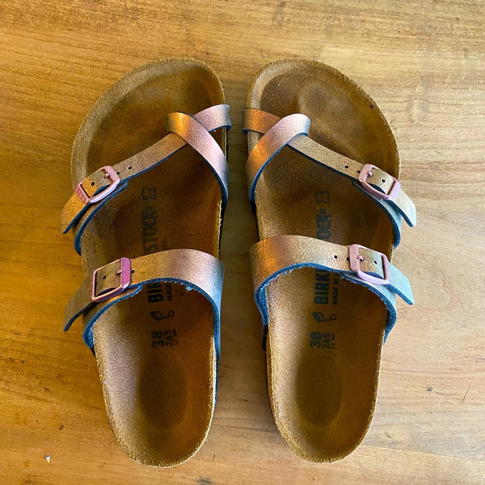 Birkenstock Iridescent Leather Mayari 38/8